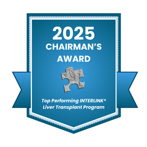 2025 Top Performing Liver Transplant Chairman's Award.