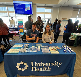 University Health team members at a community event.